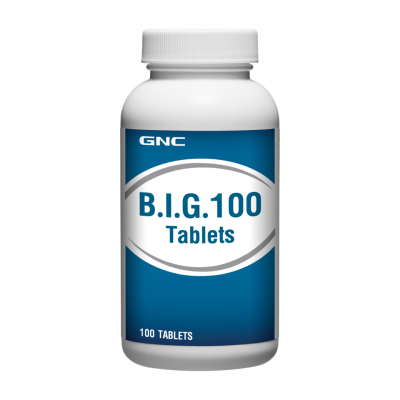 GNC B.I.G 100mg (B-Complex) 100 Tablets
