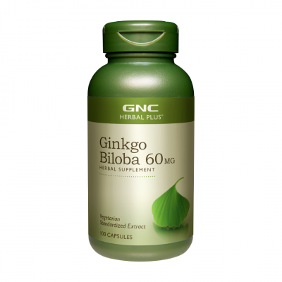 GNC Ginkgo Biloba 60mg 100 Capsules  EXP.9/26