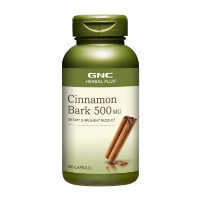 GNC Cinnamon Bark 500mg 100 Capsules